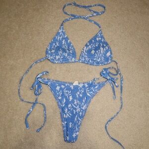 Fashion nova smocked bikini small